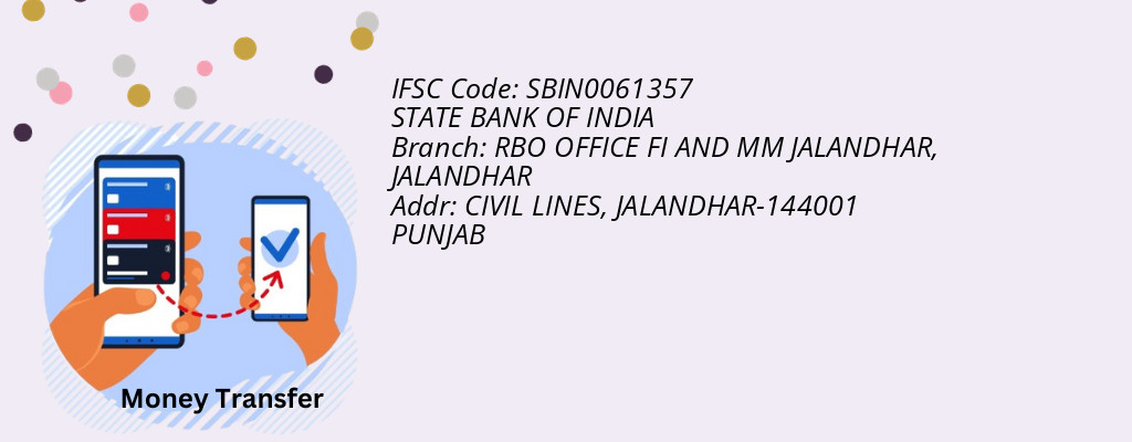 Find STATE BANK OF INDIA IFSC Code JALANDHAR - RBO OFFICE FI AND MM JALANDHAR Branch