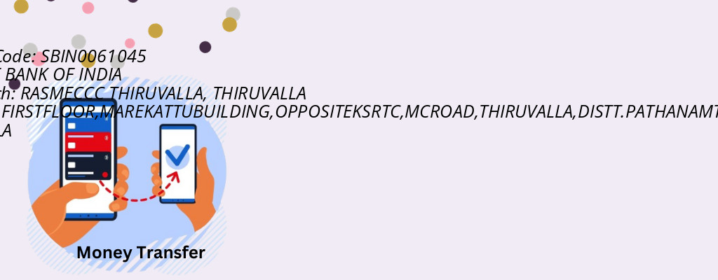 Find STATE BANK OF INDIA IFSC Code THIRUVALLA - RASMECCC THIRUVALLA Branch