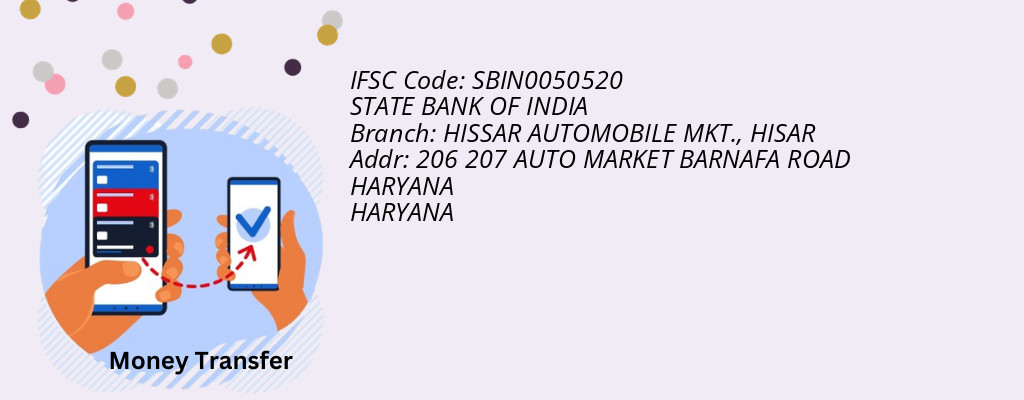 Find STATE BANK OF INDIA IFSC Code HISAR - HISSAR AUTOMOBILE MKT. Branch