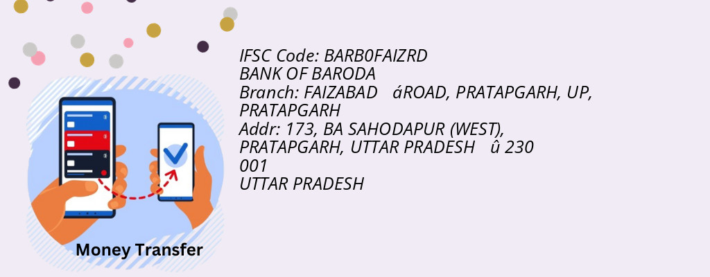 Find BANK OF BARODA IFSC Code PRATAPGARH - FAIZABAD ┬áROAD, PRATAPGARH, UP Branch
