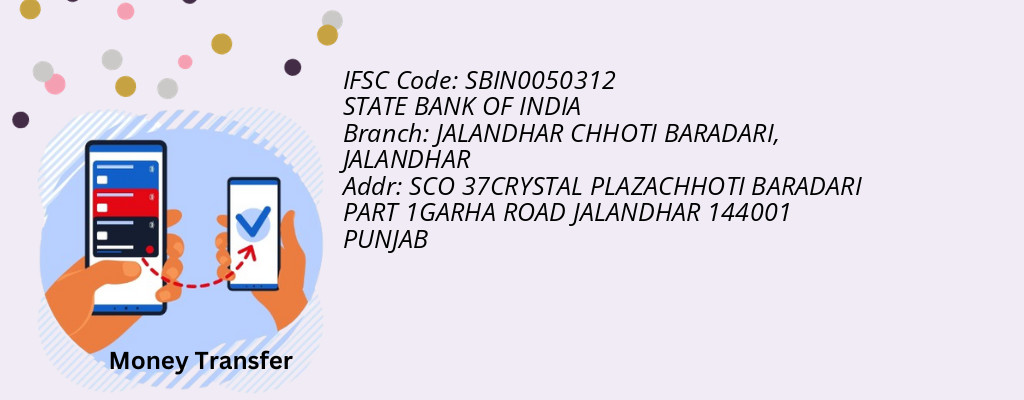 Find STATE BANK OF INDIA IFSC Code JALANDHAR - JALANDHAR CHHOTI BARADARI Branch