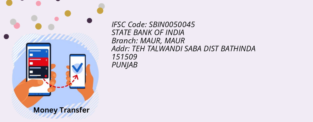 Find STATE BANK OF INDIA IFSC Code MAUR - MAUR Branch