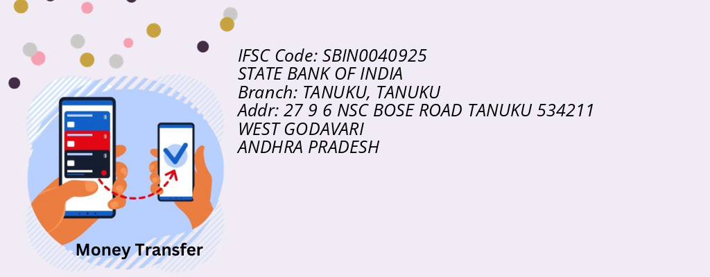 Find STATE BANK OF INDIA IFSC Code TANUKU - TANUKU Branch