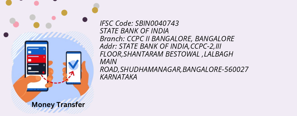 Find STATE BANK OF INDIA IFSC Code BANGALORE - CCPC II BANGALORE Branch