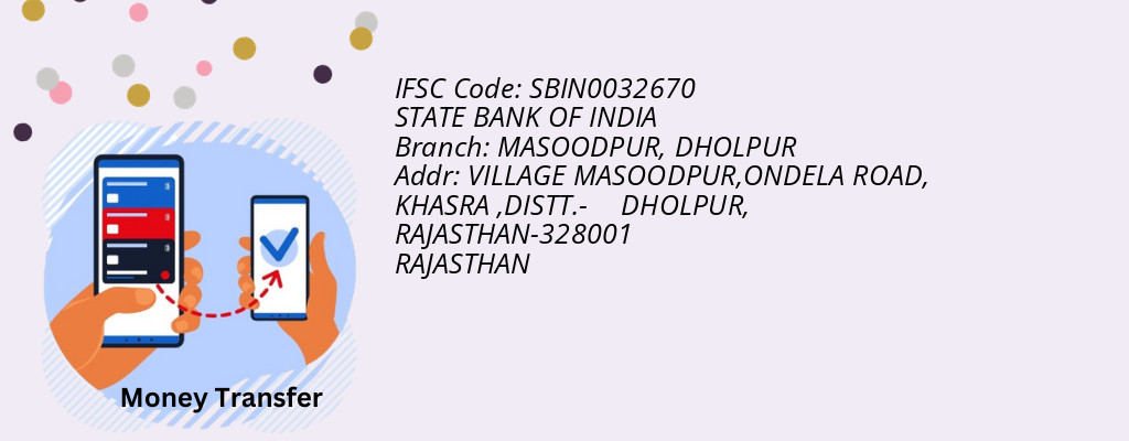 Find STATE BANK OF INDIA IFSC Code DHOLPUR - MASOODPUR Branch