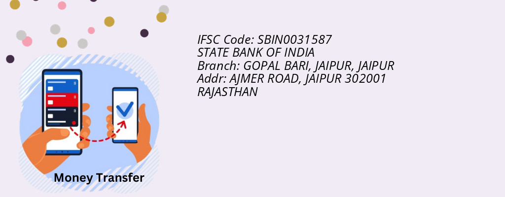 Find STATE BANK OF INDIA IFSC Code JAIPUR - GOPAL BARI, JAIPUR Branch