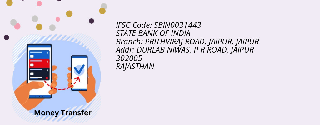 Find STATE BANK OF INDIA IFSC Code JAIPUR - PRITHVIRAJ ROAD, JAIPUR Branch
