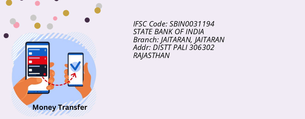 Find STATE BANK OF INDIA IFSC Code JAITARAN - JAITARAN Branch