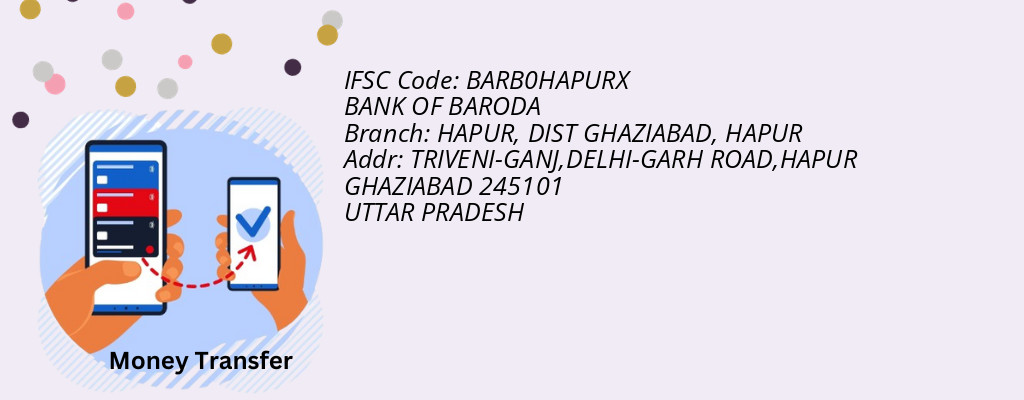 Find BANK OF BARODA IFSC Code HAPUR - HAPUR, DIST GHAZIABAD Branch