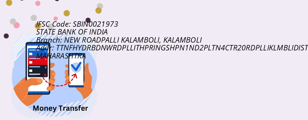 Find STATE BANK OF INDIA IFSC Code KALAMBOLI - NEW ROADPALLI KALAMBOLI Branch
