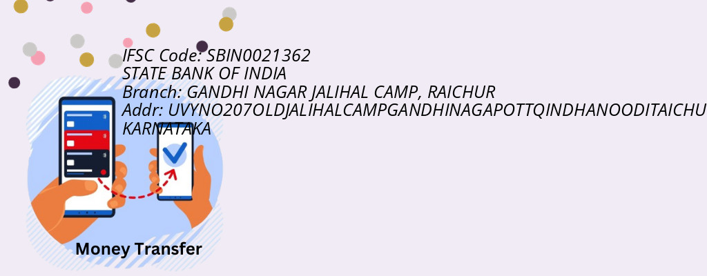 Find STATE BANK OF INDIA IFSC Code RAICHUR - GANDHI NAGAR JALIHAL CAMP Branch