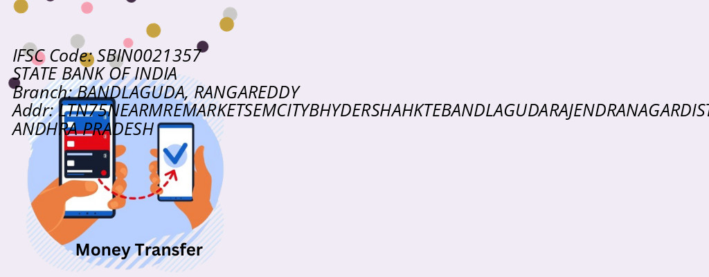Find STATE BANK OF INDIA IFSC Code RANGAREDDY - BANDLAGUDA Branch