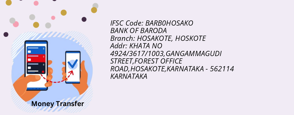 Find BANK OF BARODA IFSC Code HOSKOTE - HOSAKOTE Branch