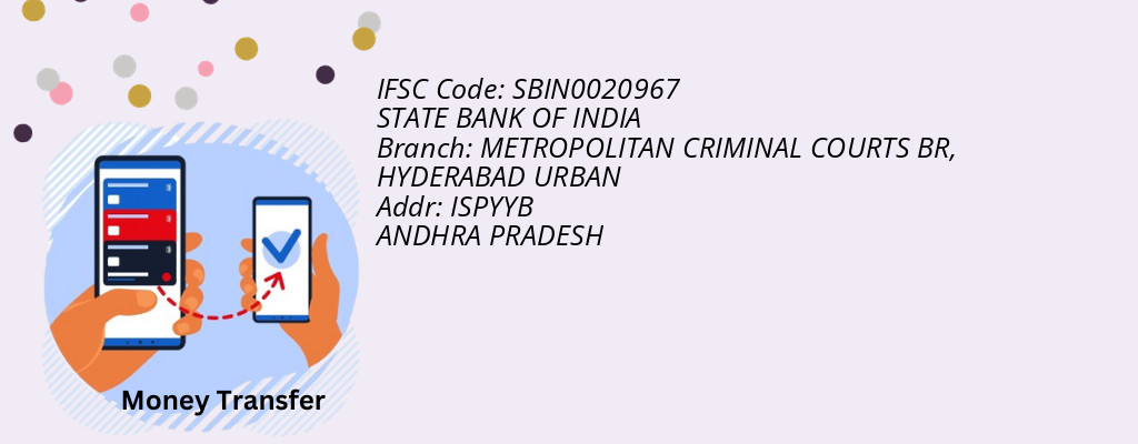 Find STATE BANK OF INDIA IFSC Code HYDERABAD URBAN - METROPOLITAN CRIMINAL COURTS BR Branch
