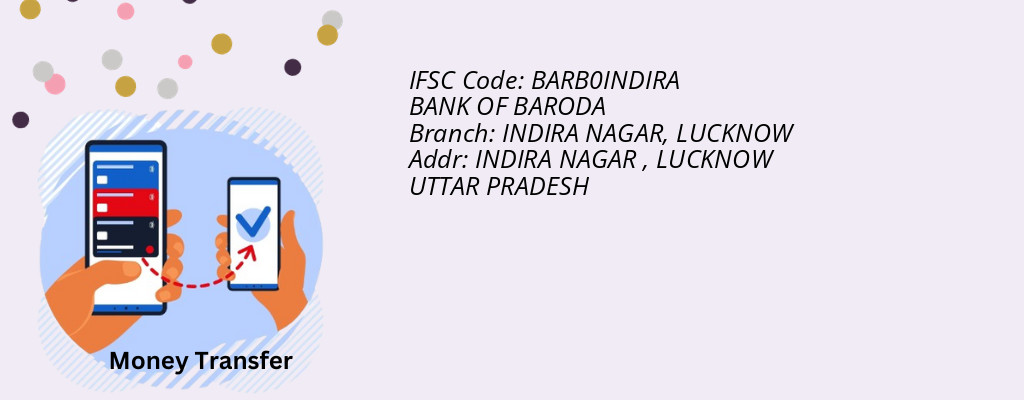 Find BANK OF BARODA IFSC Code LUCKNOW - INDIRA NAGAR Branch