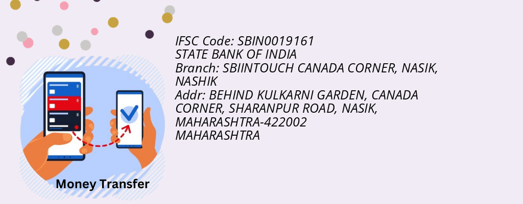 Find STATE BANK OF INDIA IFSC Code NASHIK - SBIINTOUCH CANADA CORNER, NASIK Branch
