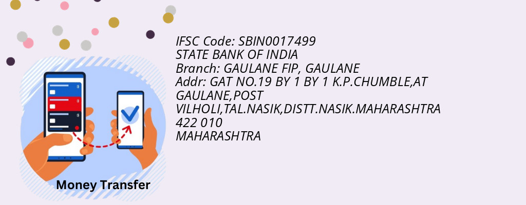 Find STATE BANK OF INDIA IFSC Code GAULANE - GAULANE FIP Branch