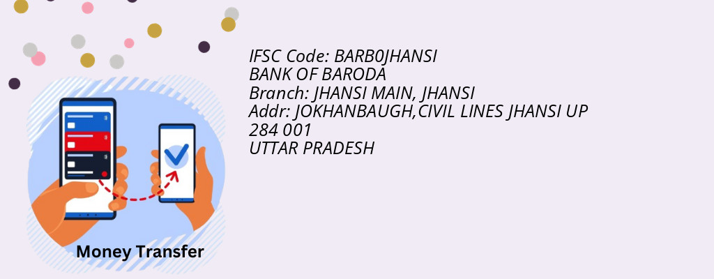 Find BANK OF BARODA IFSC Code JHANSI - JHANSI MAIN Branch