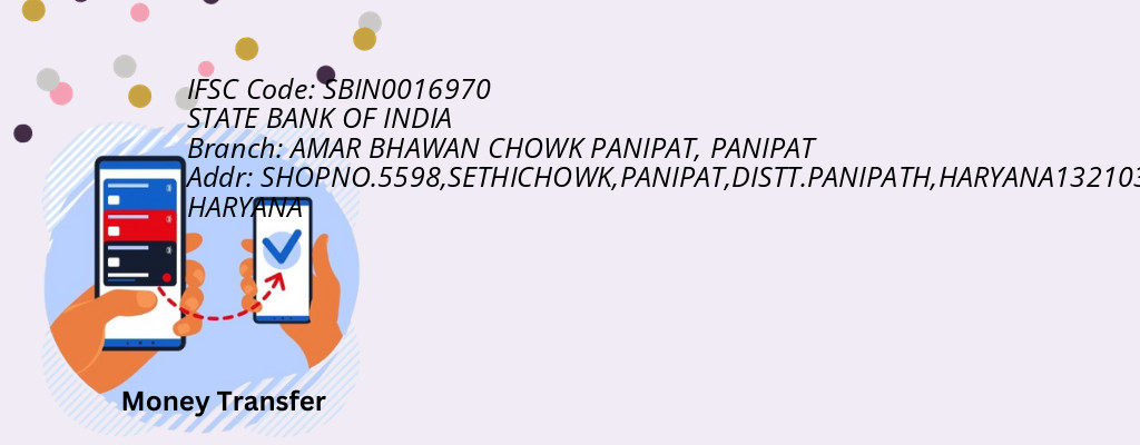 Find STATE BANK OF INDIA IFSC Code PANIPAT - AMAR BHAWAN CHOWK PANIPAT Branch