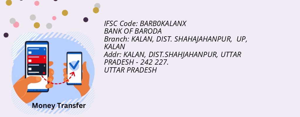 Find BANK OF BARODA IFSC Code KALAN - KALAN, DIST. SHAHAJAHANPUR,  UP Branch