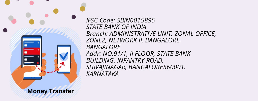 Find STATE BANK OF INDIA IFSC Code BANGALORE - ADMINISTRATIVE UNIT, ZONAL OFFICE, ZONE2, NETWORK II, BANGALORE Branch