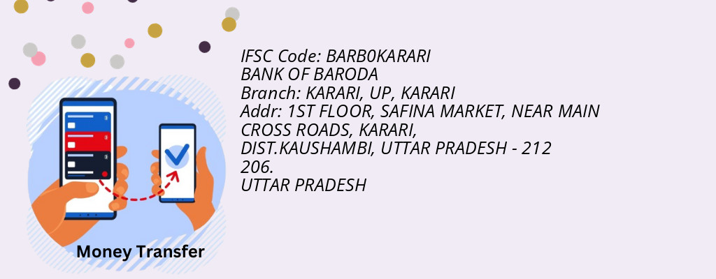 Find BANK OF BARODA IFSC Code KARARI - KARARI, UP Branch