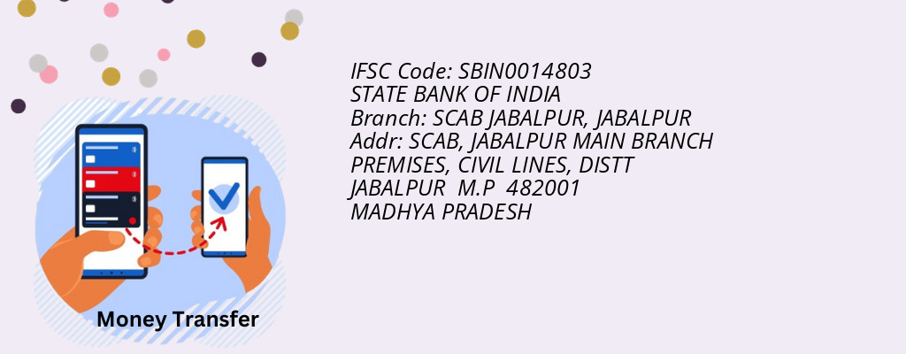 Find STATE BANK OF INDIA IFSC Code JABALPUR - SCAB JABALPUR Branch
