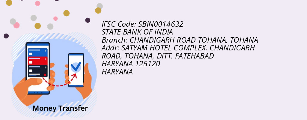 Find STATE BANK OF INDIA IFSC Code TOHANA - CHANDIGARH ROAD TOHANA Branch