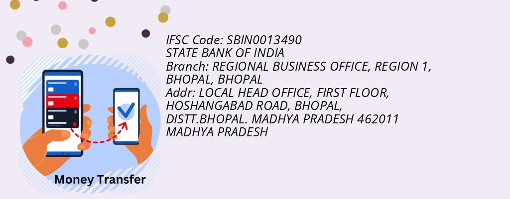 Find STATE BANK OF INDIA IFSC Code BHOPAL - REGIONAL BUSINESS OFFICE, REGION 1, BHOPAL Branch