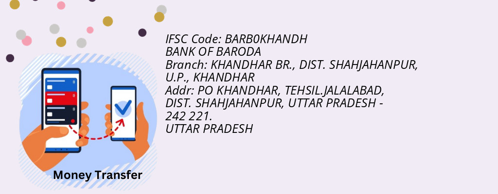 Find BANK OF BARODA IFSC Code KHANDHAR - KHANDHAR BR., DIST. SHAHJAHANPUR, U.P. Branch