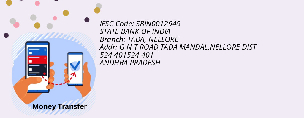 Find STATE BANK OF INDIA IFSC Code NELLORE - TADA Branch