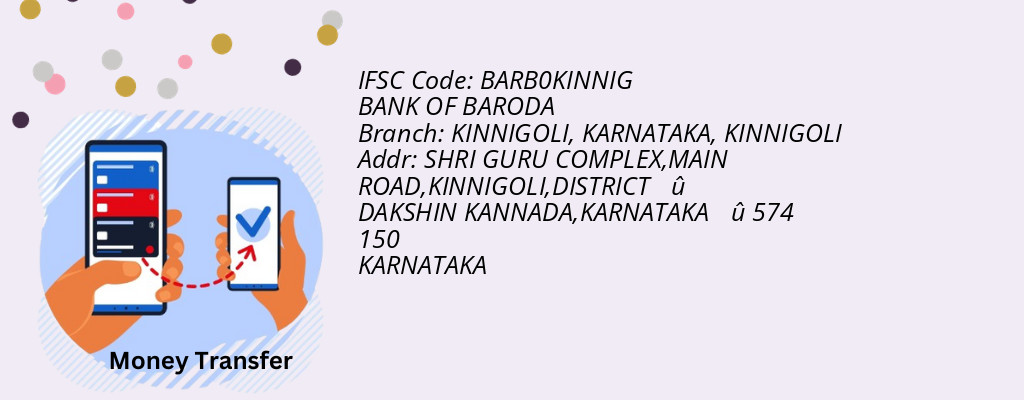 Find BANK OF BARODA IFSC Code KINNIGOLI - KINNIGOLI, KARNATAKA Branch