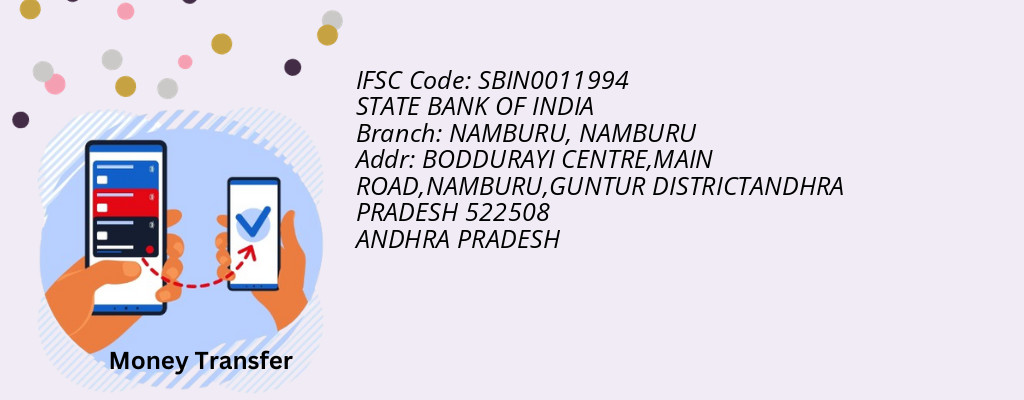 Find STATE BANK OF INDIA IFSC Code NAMBURU - NAMBURU Branch