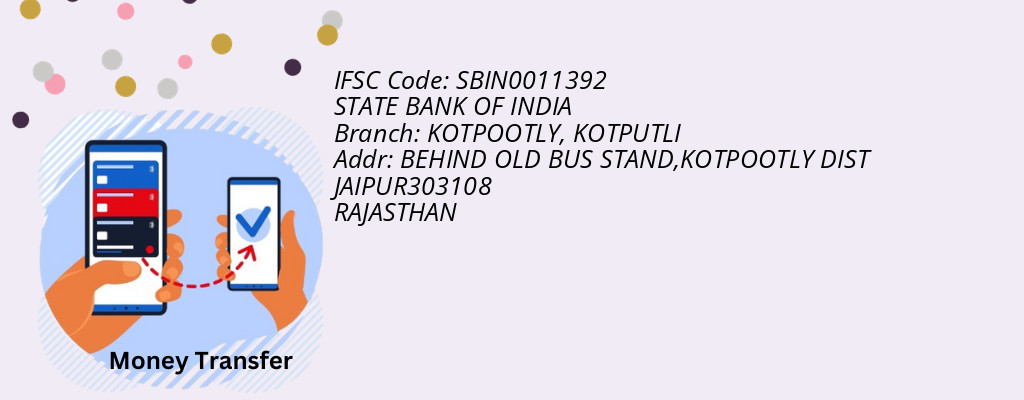 Find STATE BANK OF INDIA IFSC Code KOTPUTLI - KOTPOOTLY Branch