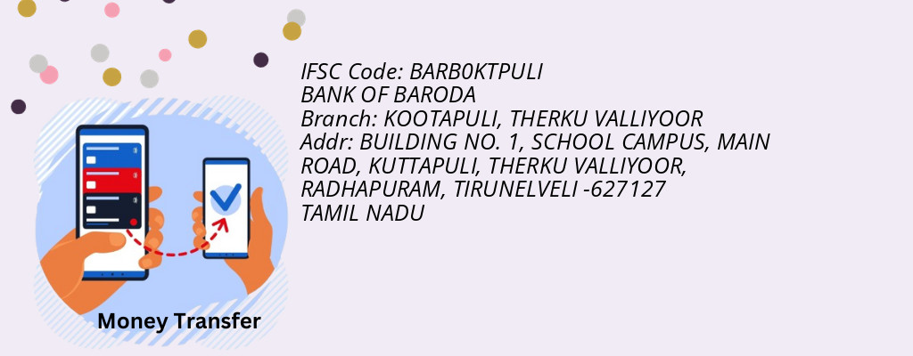 Find BANK OF BARODA IFSC Code THERKU VALLIYOOR - KOOTAPULI Branch