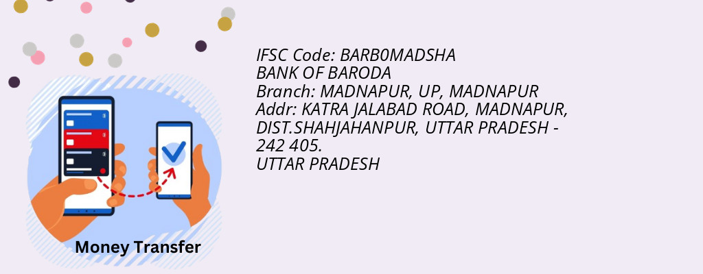 Find BANK OF BARODA IFSC Code MADNAPUR - MADNAPUR, UP Branch