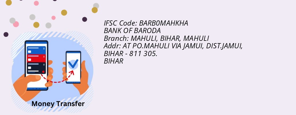 Find BANK OF BARODA IFSC Code MAHULI - MAHULI, BIHAR Branch