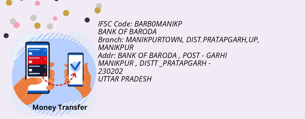 Find BANK OF BARODA IFSC Code MANIKPUR - MANIKPURTOWN, DIST.PRATAPGARH,UP Branch