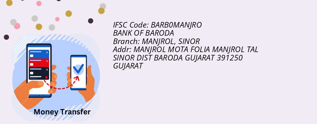 Find BANK OF BARODA IFSC Code SINOR - MANJROL Branch