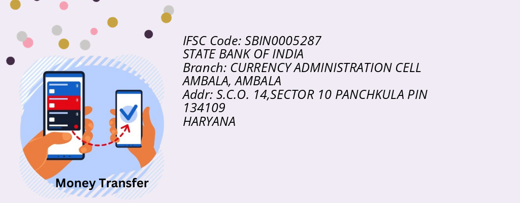 Find STATE BANK OF INDIA IFSC Code AMBALA - CURRENCY ADMINISTRATION CELL AMBALA Branch