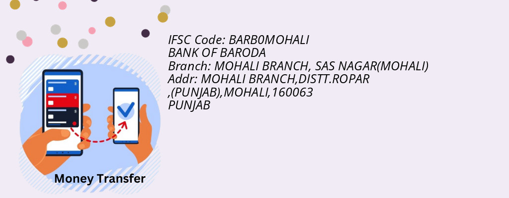 Find BANK OF BARODA IFSC Code SAS NAGAR(MOHALI) - MOHALI BRANCH Branch