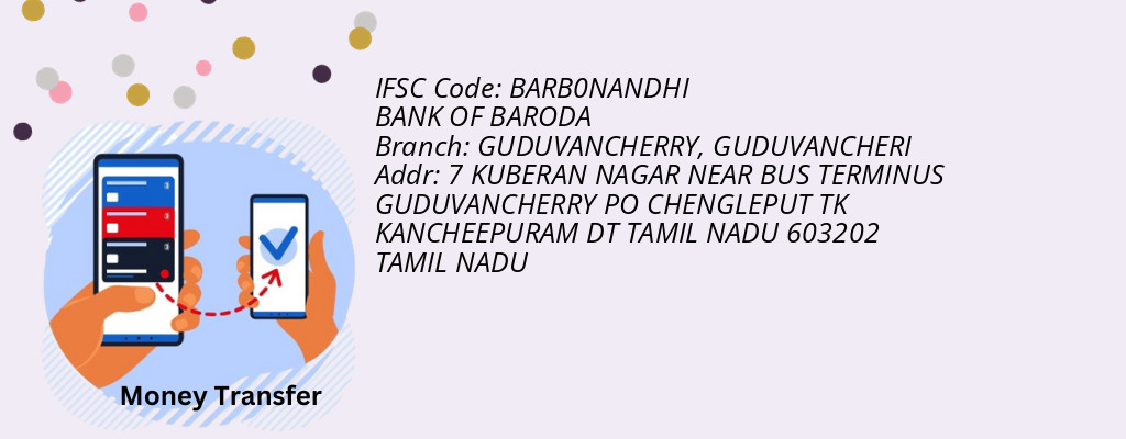 Find BANK OF BARODA IFSC Code GUDUVANCHERI - GUDUVANCHERRY Branch