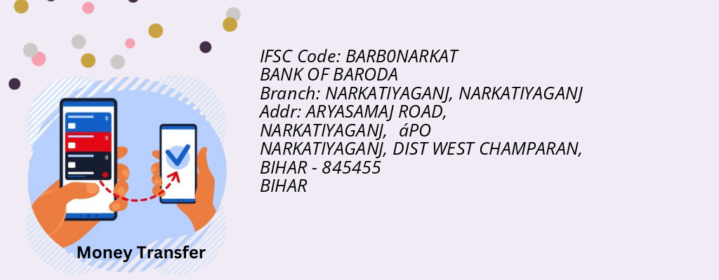 Find BANK OF BARODA IFSC Code NARKATIYAGANJ - NARKATIYAGANJ Branch