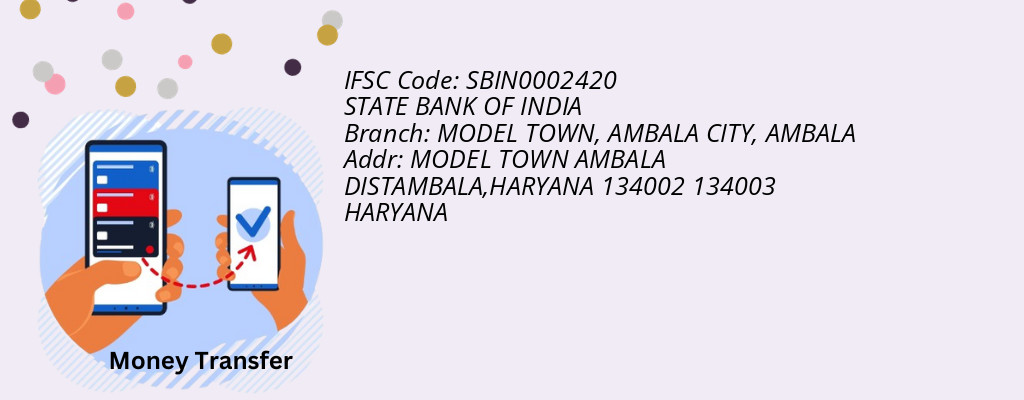 Find STATE BANK OF INDIA IFSC Code AMBALA - MODEL TOWN, AMBALA CITY Branch