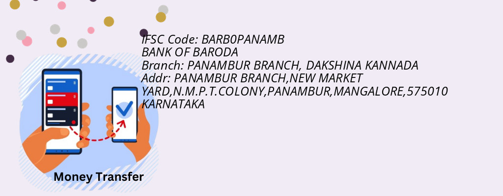 Find BANK OF BARODA IFSC Code DAKSHINA KANNADA - PANAMBUR BRANCH Branch