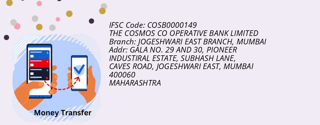 Find THE COSMOS CO OPERATIVE BANK IFSC Code MUMBAI - JOGESHWARI EAST BRANCH Branch