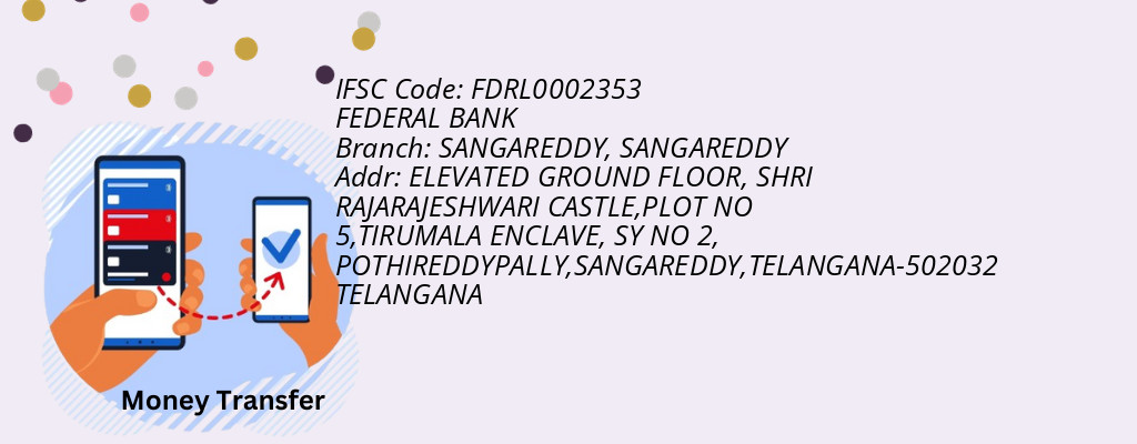 Find FEDERAL BANK IFSC Code SANGAREDDY - SANGAREDDY Branch