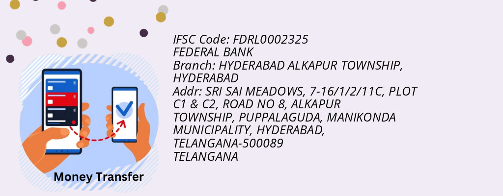 Find FEDERAL BANK IFSC Code HYDERABAD - HYDERABAD ALKAPUR TOWNSHIP Branch