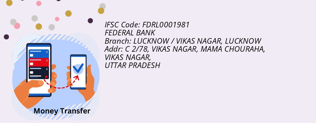 Find FEDERAL BANK IFSC Code LUCKNOW - LUCKNOW / VIKAS NAGAR Branch Find FEDERAL BANK IFSC Code LUCKNOW - LUCKNOW / VIKAS NAGAR Branch