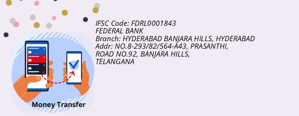 Find FEDERAL BANK IFSC Code HYDERABAD - HYDERABAD BANJARA HILLS Branch